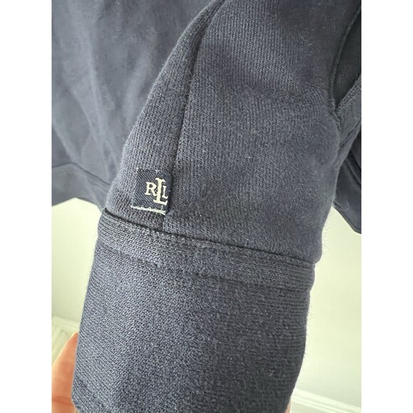 VTG Lauren Ralph Lauren Jacket Womens XL Blue Long Sleeve Snap Front Classic EUC - Picture 5 of 12